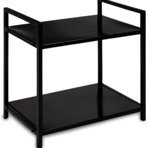 2-Tier Multi-Purpose Kitchen Storage Rack – Heavy-Duty Floor Standing Microwave Oven Stand with Spacious Shelves for Appliances