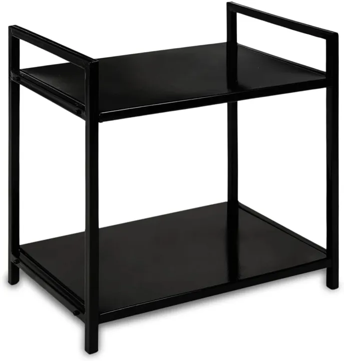 2-Tier Multi-Purpose Kitchen Storage Rack – Heavy-Duty Floor Standing Microwave Oven Stand with Spacious Shelves for Appliances