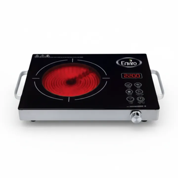 Enviro Infrared Hot Plate HP-6654 | Electric Cooking Stove | Touch Control | Glass Ceramic Cooktop | Digital Display